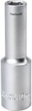 Hlavice nástrčná prodloužená 1/2", 10mm, L 77mm FORTUM
