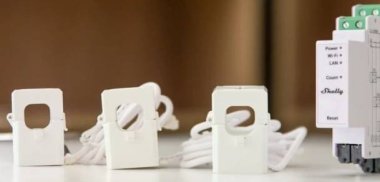 Shelly Pro 3EM - třifazový elektroměr s měřením spotřeby, Wi-Fi, Bluetooth, LAN, 3x120A