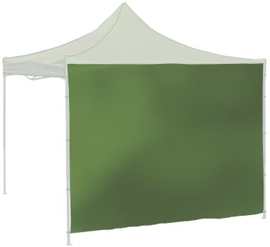 Bočnice pro párty stan 2x3m (13338, 13339) zelená WATERPROOF Cattara 13340