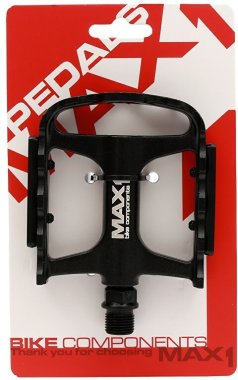 Pedály MAX1 Tour XL ložiskové hliníkové černé
