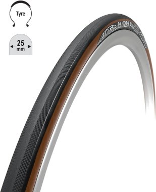 Plášť TUFO Calibra Plus 25 700x25c,kevlar, črn-béž