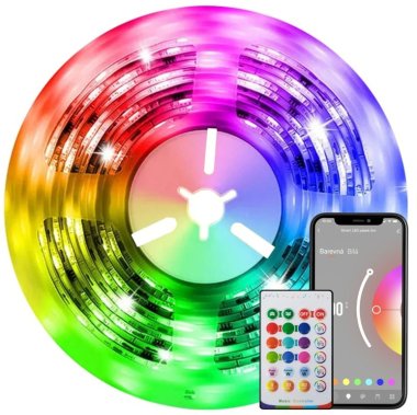 Immax NEO LITE Smart LED pásek 10m, RGB+CCT, barevný+stmívatelný, Wi-Fi
