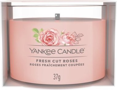 YANKEE CANDLE VOTIVNÍ SVÍČKA PLNĚNÁ VE SKLE FRESH CUT ROSES