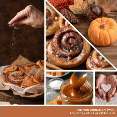 YANKEE CANDLE VOTIVNÍ SVÍČKA PLNĚNÁ VE SKLE PUMPKIN CINNAMON SWIRL