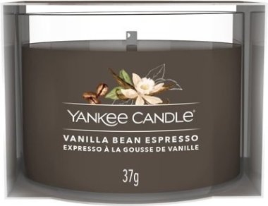 YANKEE CANDLE VOTIVNÍ SVÍČKA PLNĚNÁ VE SKLE VANILLA BEAN ESPRESSO