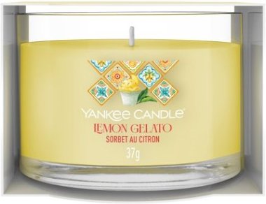 YANKEE CANDLE VOTIVNÍ SVÍČKA PLNĚNÁ VE SKLE LEMON GELATO