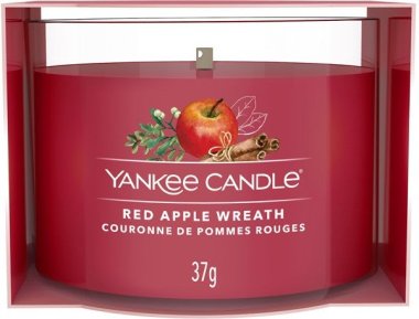 YANKEE CANDLE VOTIVNÍ SVÍČKA PLNĚNÁ VE SKLE RED APPLE WREATH