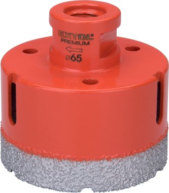 EXTOL PREMIUM korunka vykružovací diamantová, O 65mm, závit M14 - 8801876