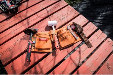 Opasek na nářadí kožený EXTOL PREMIUM 9 kapes