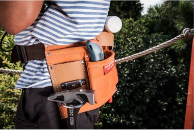 Opasek na nářadí kožený EXTOL PREMIUM 9 kapes