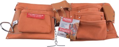 Opasek na nářadí kožený EXTOL PREMIUM 9 kapes