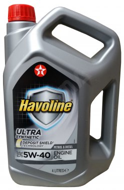 Motorový olej Texaco Havoline Ultra 5W-40, 4L