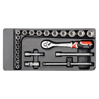 Yato Vložka do zásuvky - klíče nástrčné 22ks 6-22mm gola